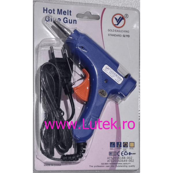 Pistol de lipit cu bare silicon cald-20W (GL-806 B) - www.lutek.ro